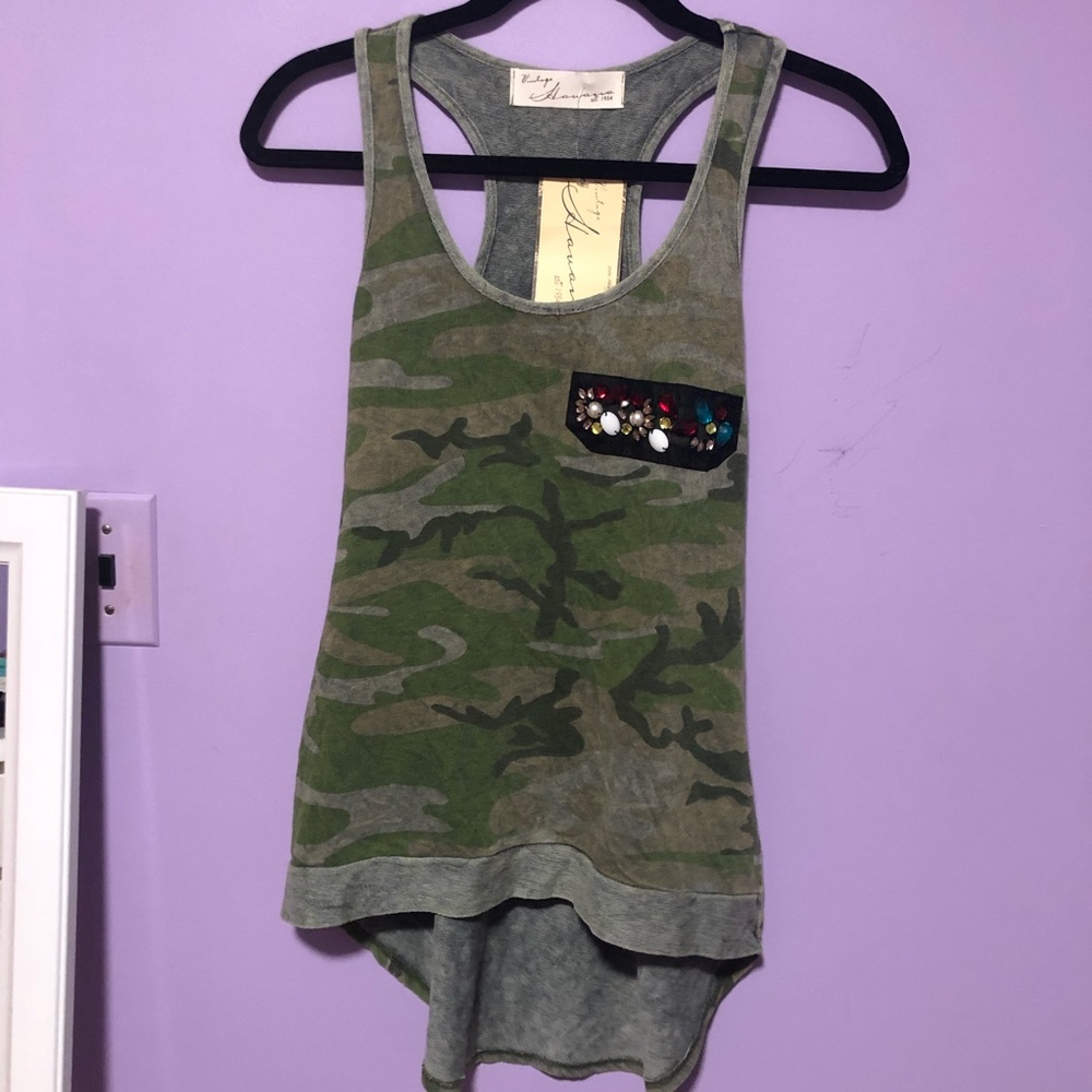 Vintage Havana Camo Racerback Tank